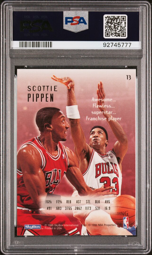 1994 E-Motion #13 Scottie Pippen PSA 10