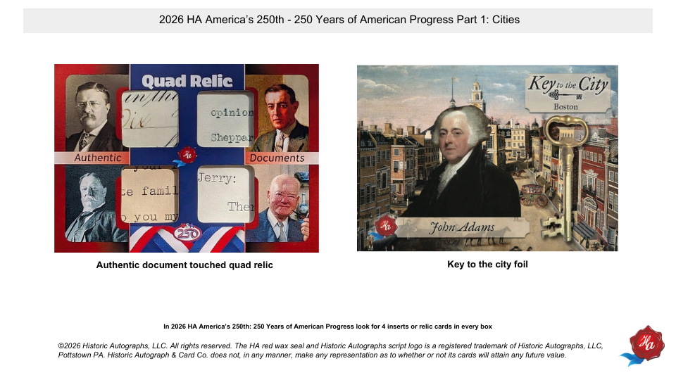2026 Historic Autograph America's 250th Part 1