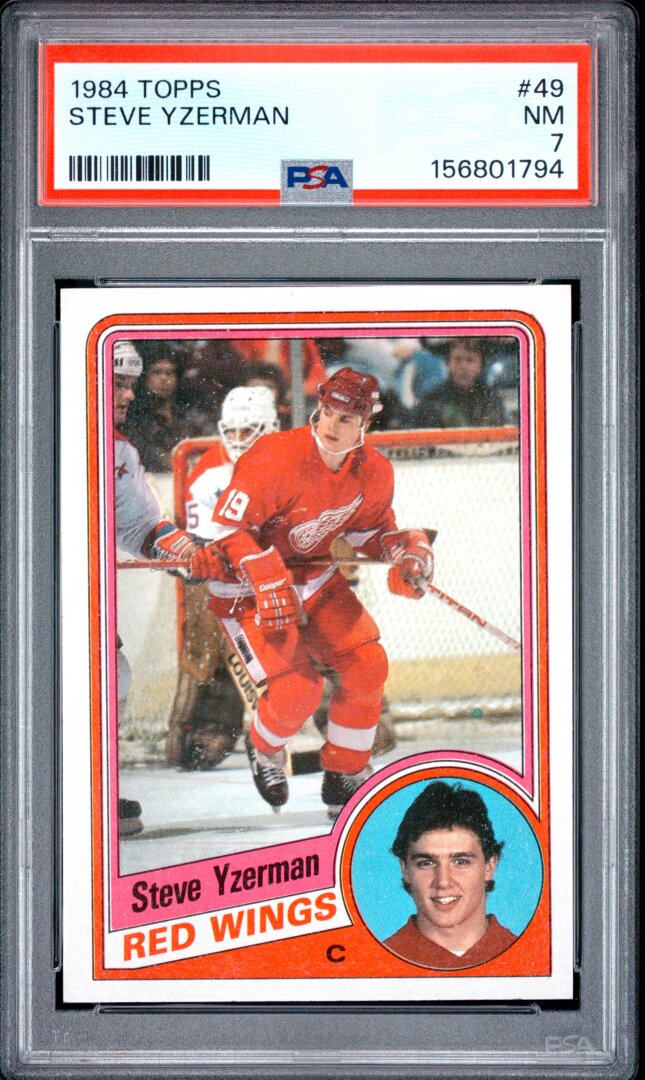 1984 Topps Steve Yzerman RC PSA 7 #49