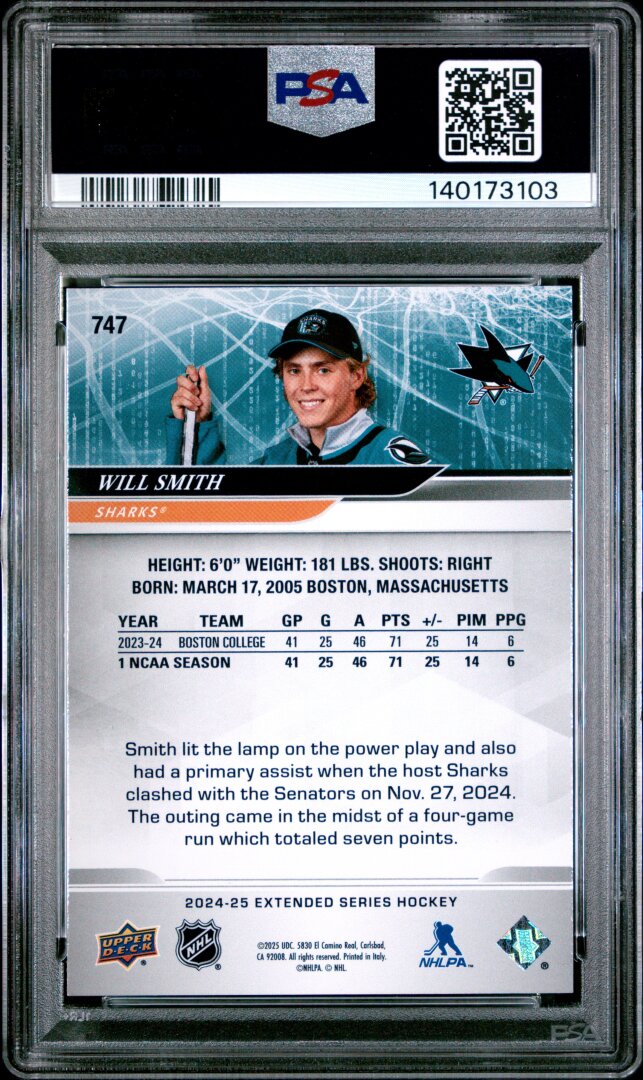 2024 Upper Deck Will Smith PSA 9 #747