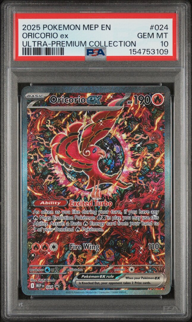 2025 Pokemon Oricorio Ex Ultra-premium Collection PSA 10 #024