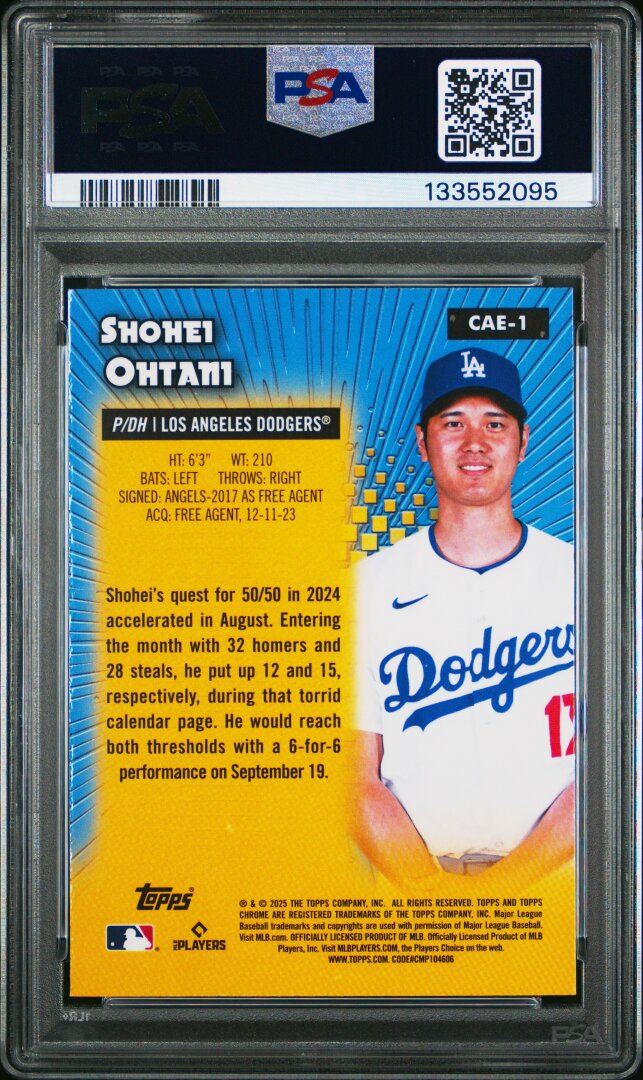 2025 Topps Chrome All Etch Shohei Ohtani PSA 10 #CAE1