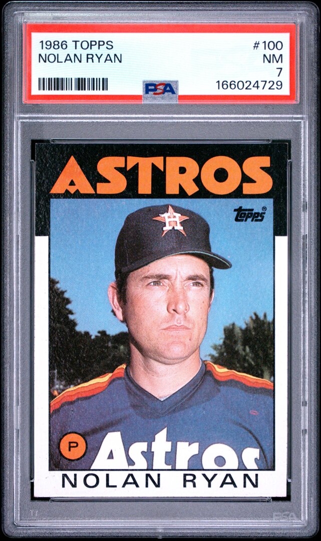 1986 Topps Nolan Ryan PSA 7 #100