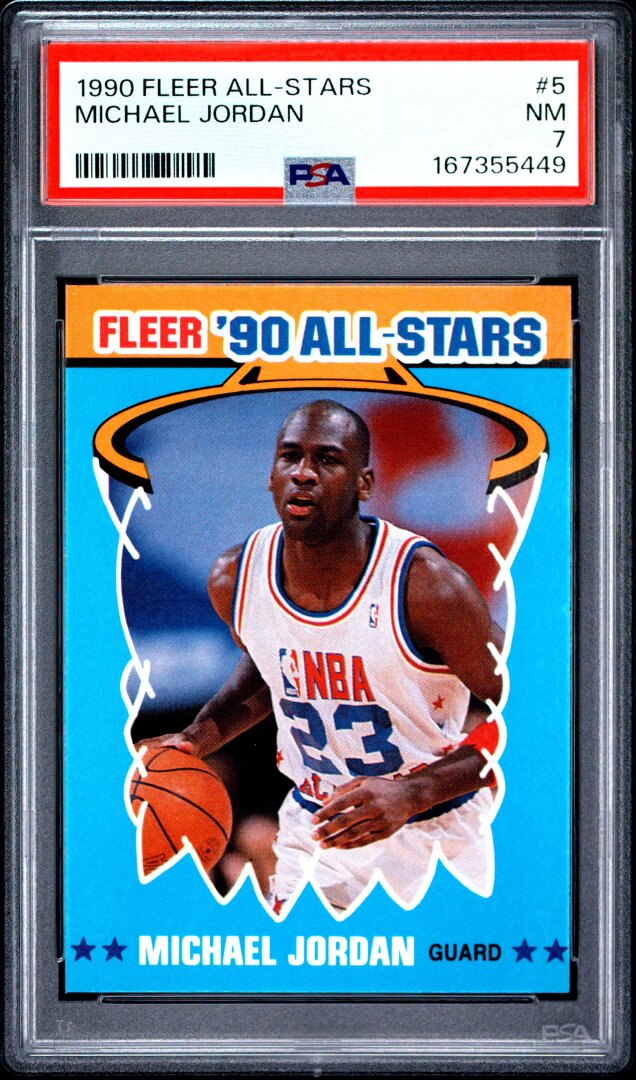1990 Fleer All-Stars Michael Jordan PSA 7 #5