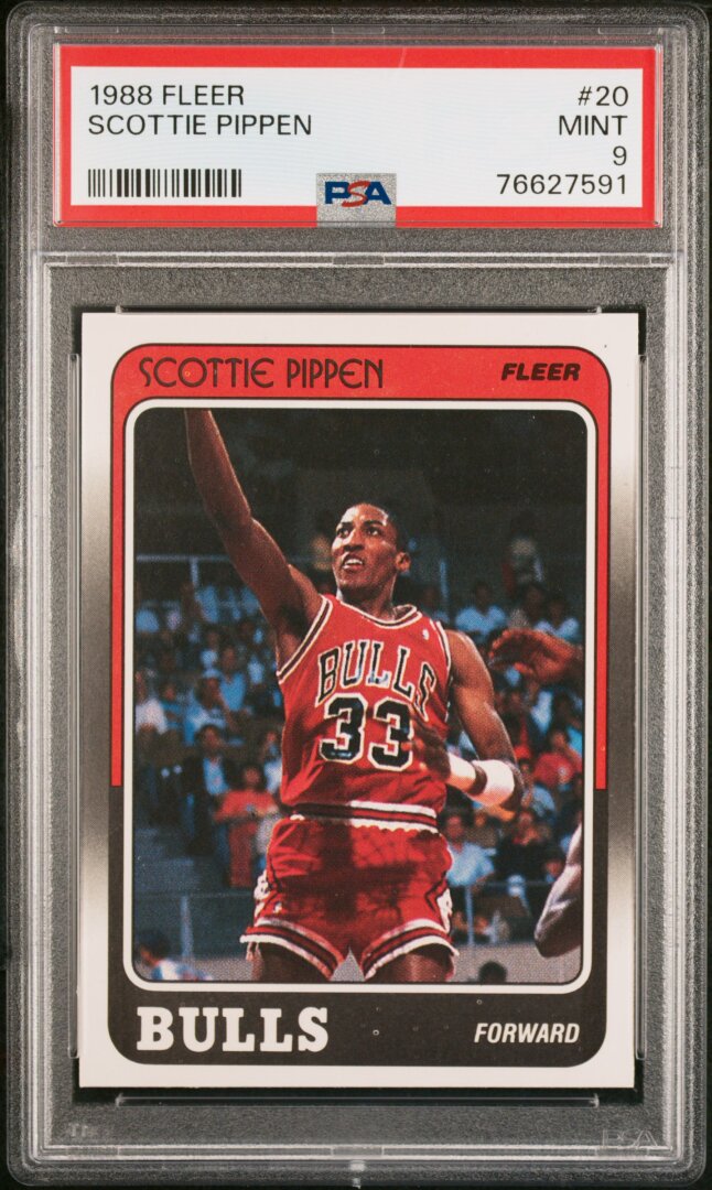 1988 Fleer #20 Scottie Pippen RC PSA 9
