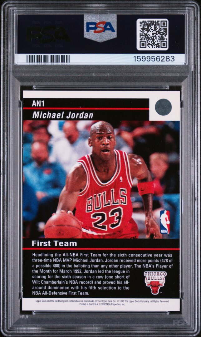 1992 Upper Deck All-NBA Team Michael Jordan PSA 7 #AN1