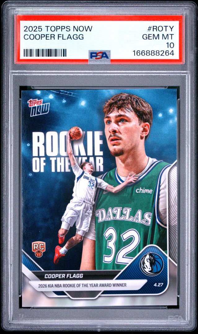 2025 Topps Now Cooper Flagg PSA 10 #ROTY