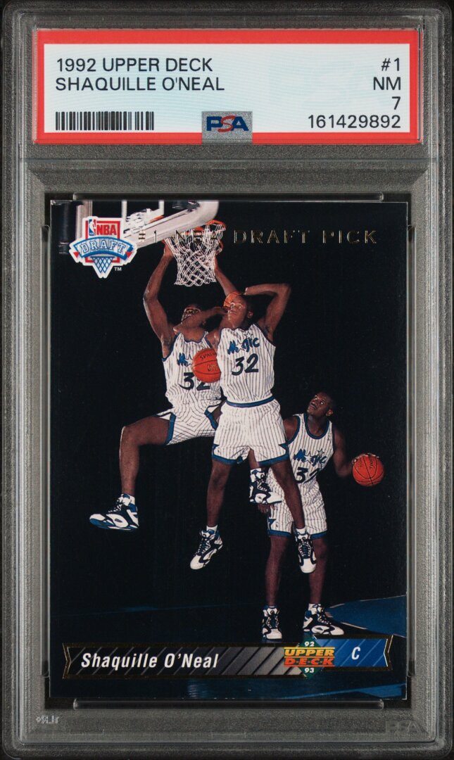 1992 Upper Deck Shaquille O'neal PSA 7 #1