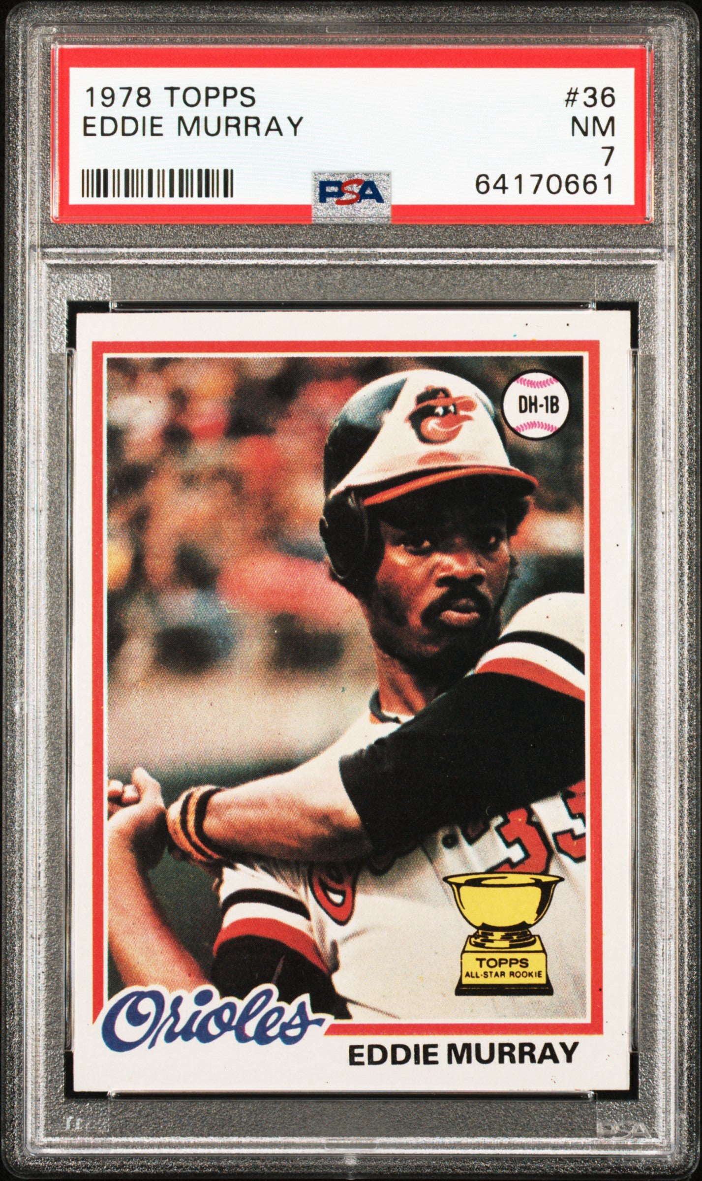 1978 Topps Eddie Murray RC PSA 7