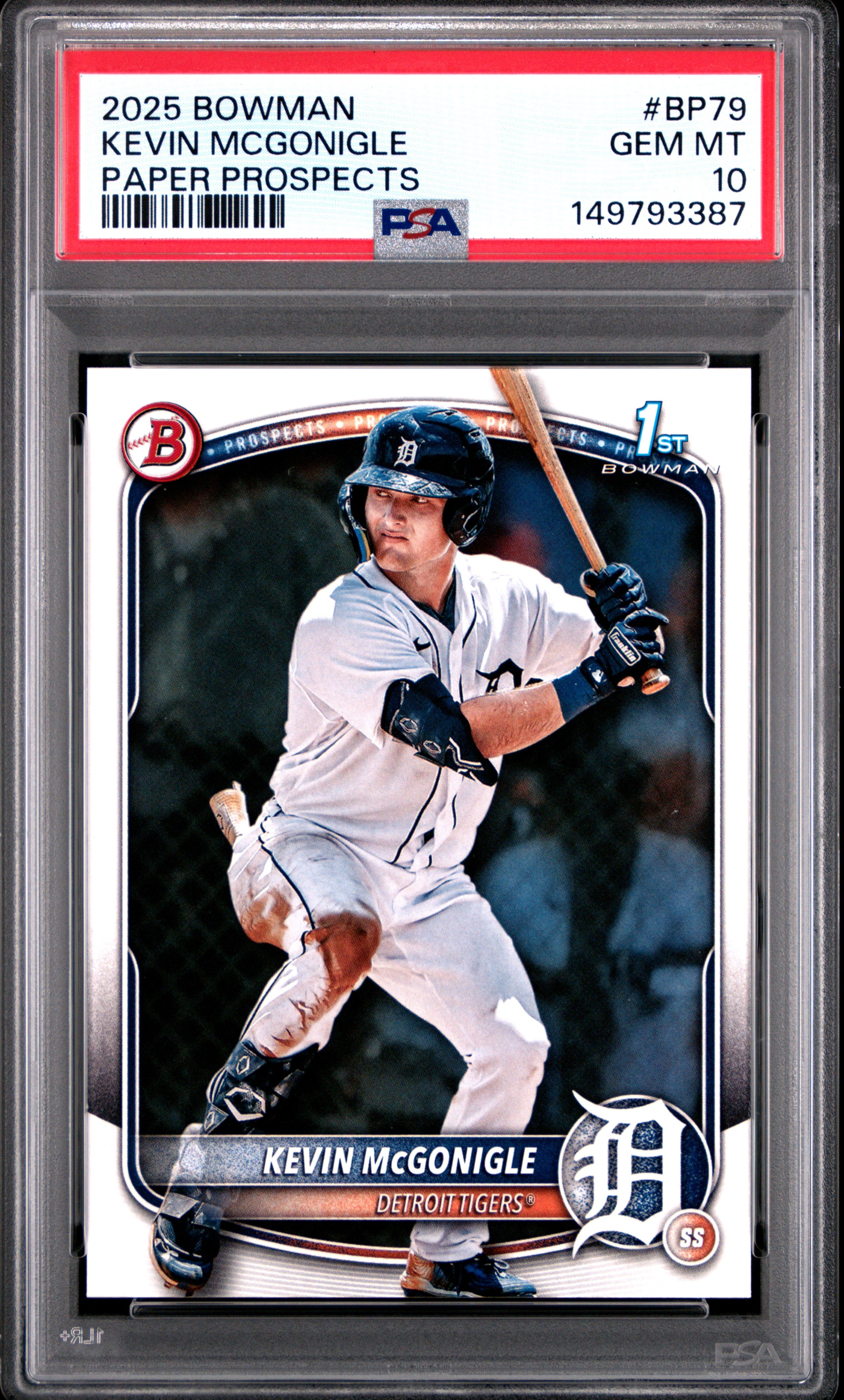 2025 Bowman Paper Prospects Bp79 Kevin Mcgonigle PSA 10