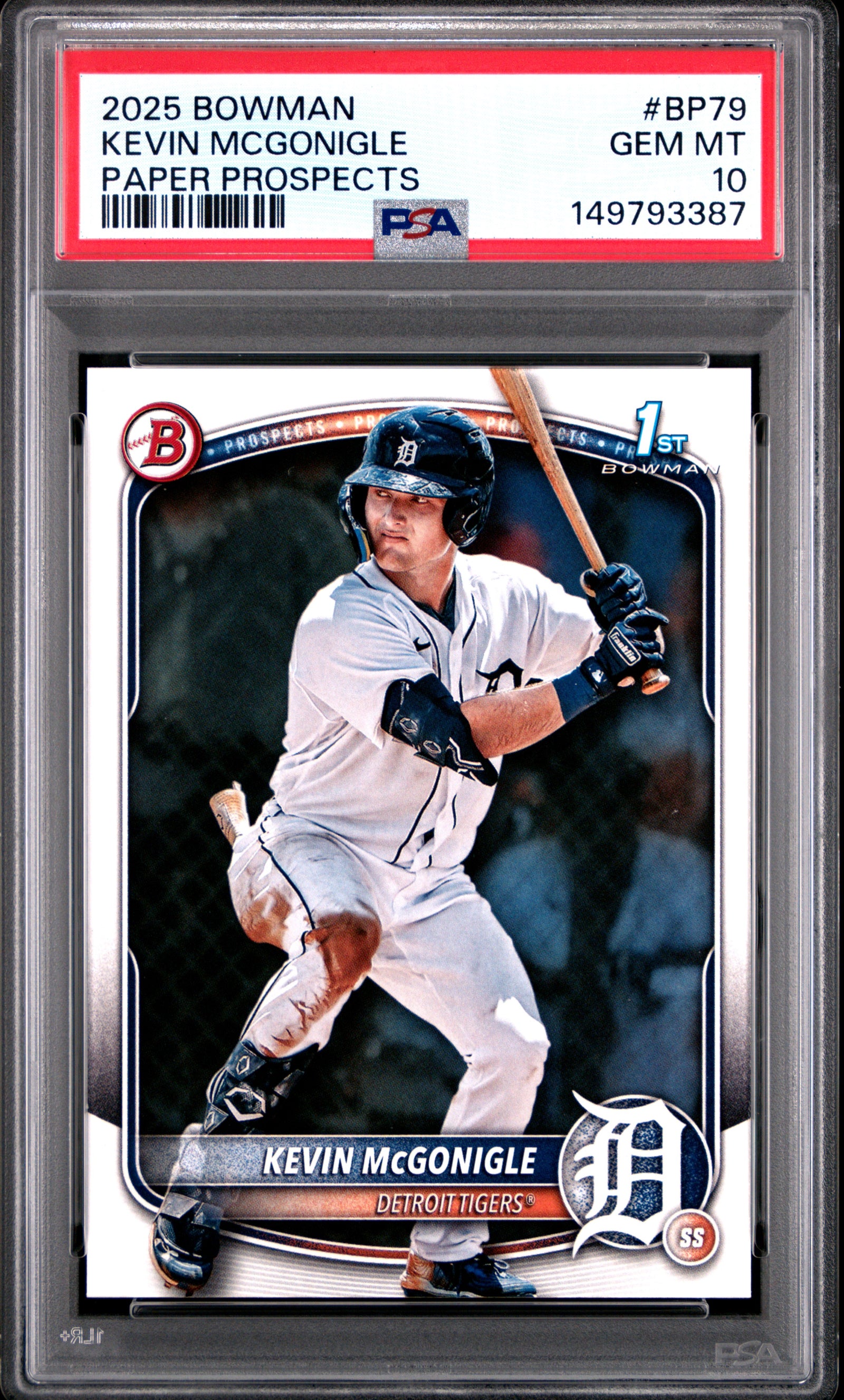 2025 Bowman Paper Prospects Bp79 Kevin Mcgonigle PSA 10