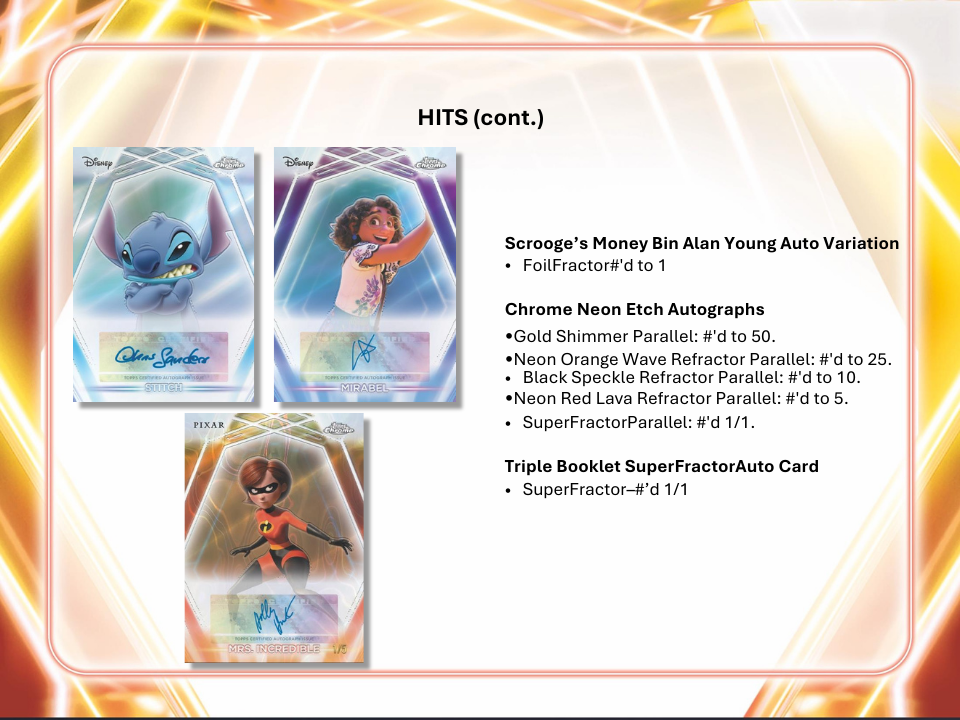 2026 Topps Disney Neon Hobby Box