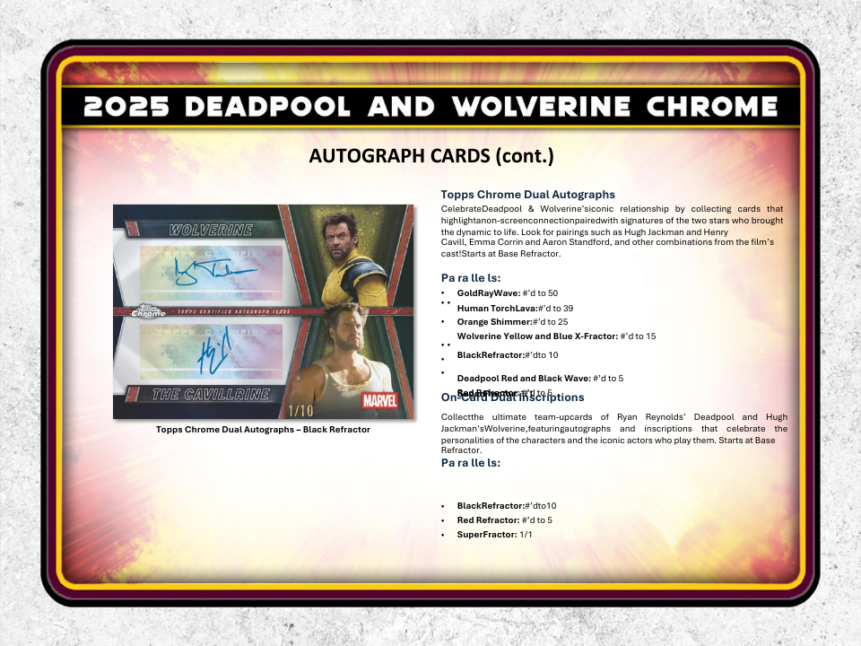 2025 Topps Chrome Deadpool Value Box