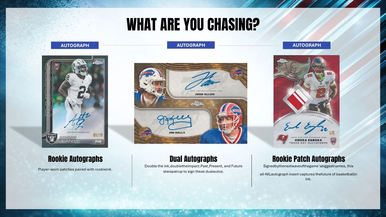 2025 Topps Chrome Football Hobby Jumbo Box