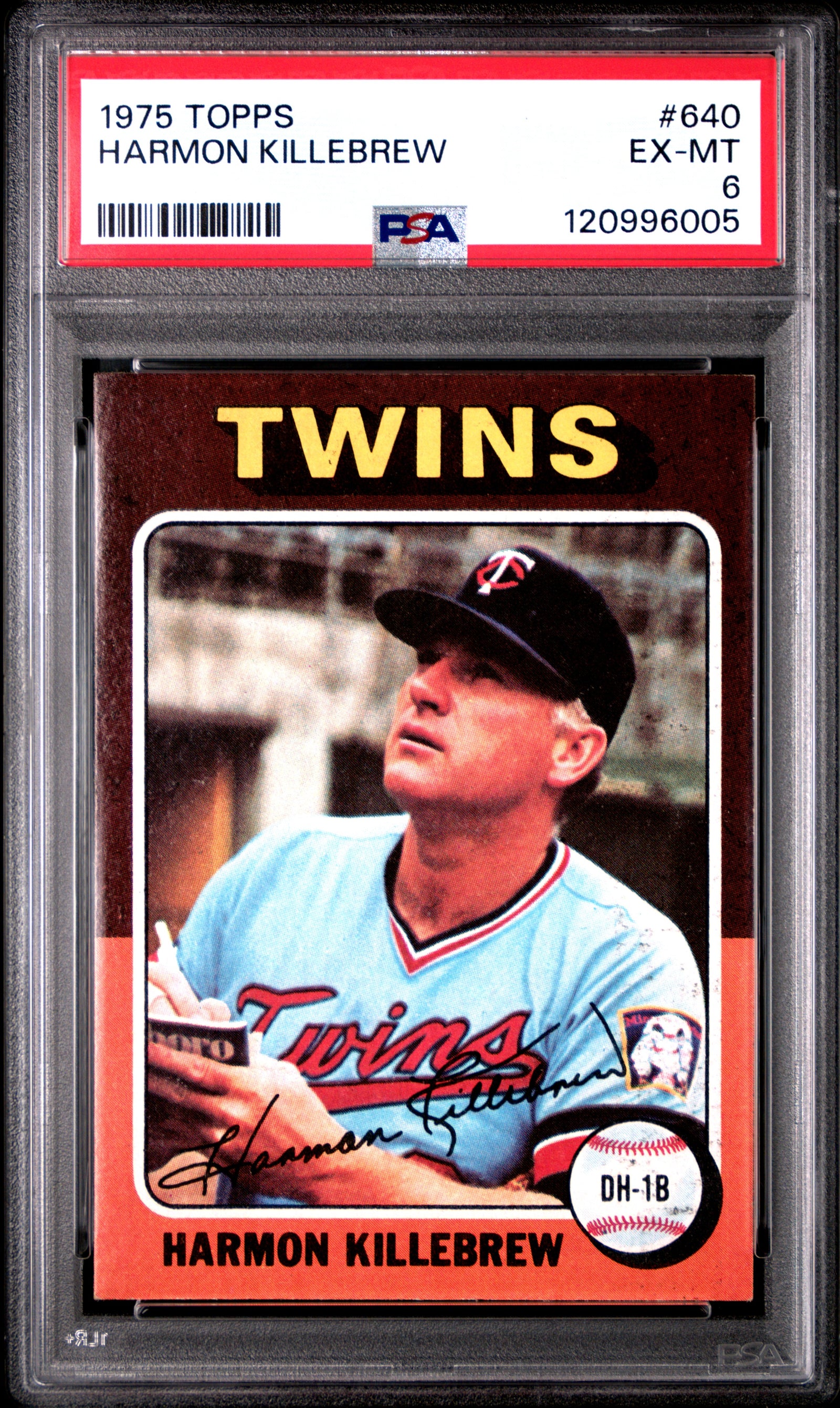 1975 Topps 640 Harmon Killebrew PSA 6