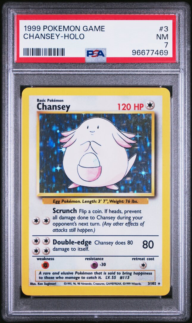 1999 Pokemon Game Chansey-Holo PSA 7 #3