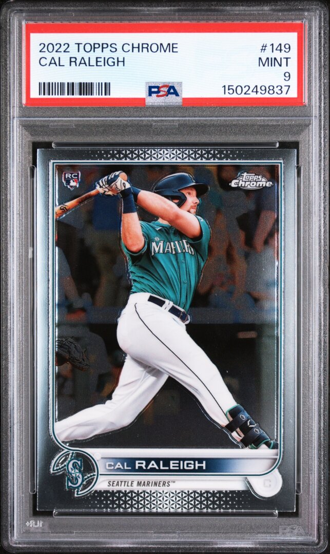 2022 Topps Chrome Cal Raleigh RC PSA 9 #149