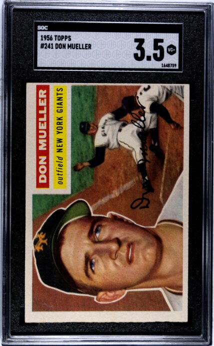 1956 Topps #241 Don Mueller SGC 3.5