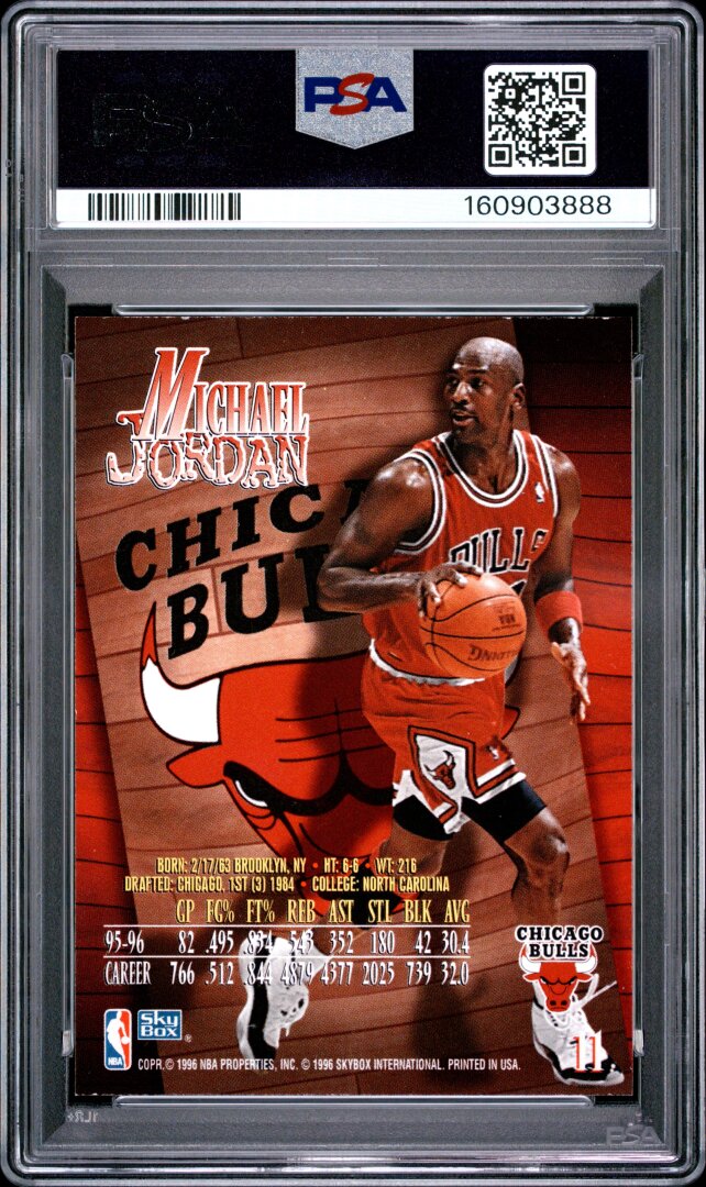 1996 Skybox Z-Force Michael Jordan PSA 7 #11