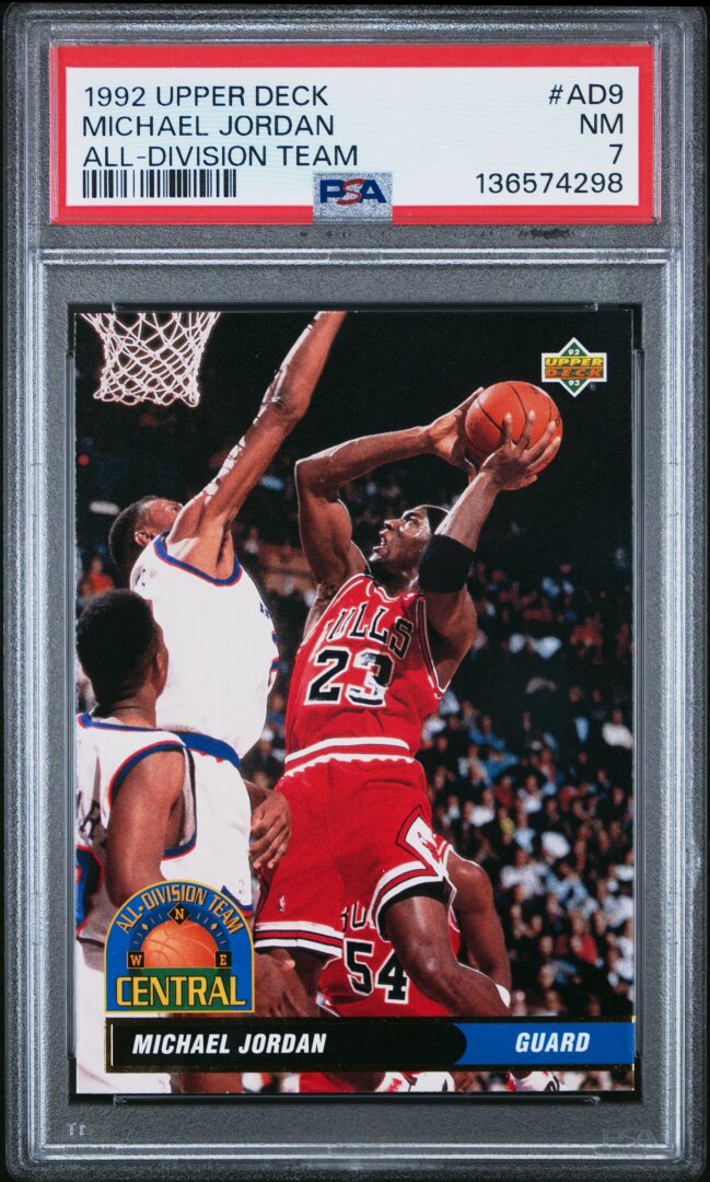 1992 Upper Deck All-Division Michael Jordan All-division Team PSA 7 #AD9
