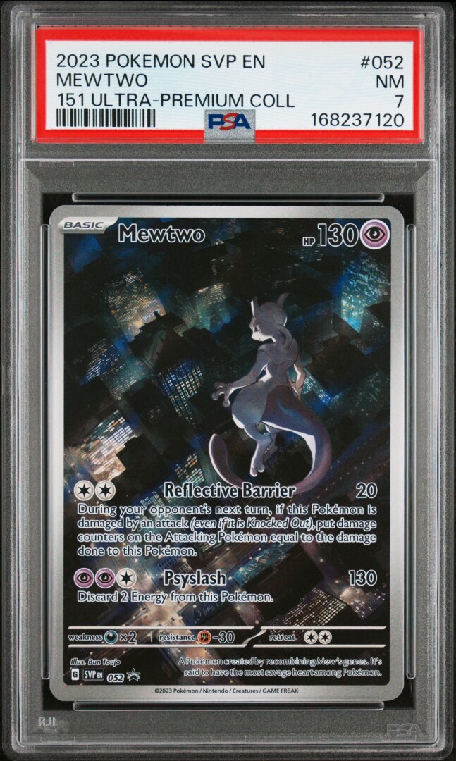 2023 Pokemon Svp En-Sv Black Star Promo Mewtwo 151 Ultra-premium Coll PSA 7 #052