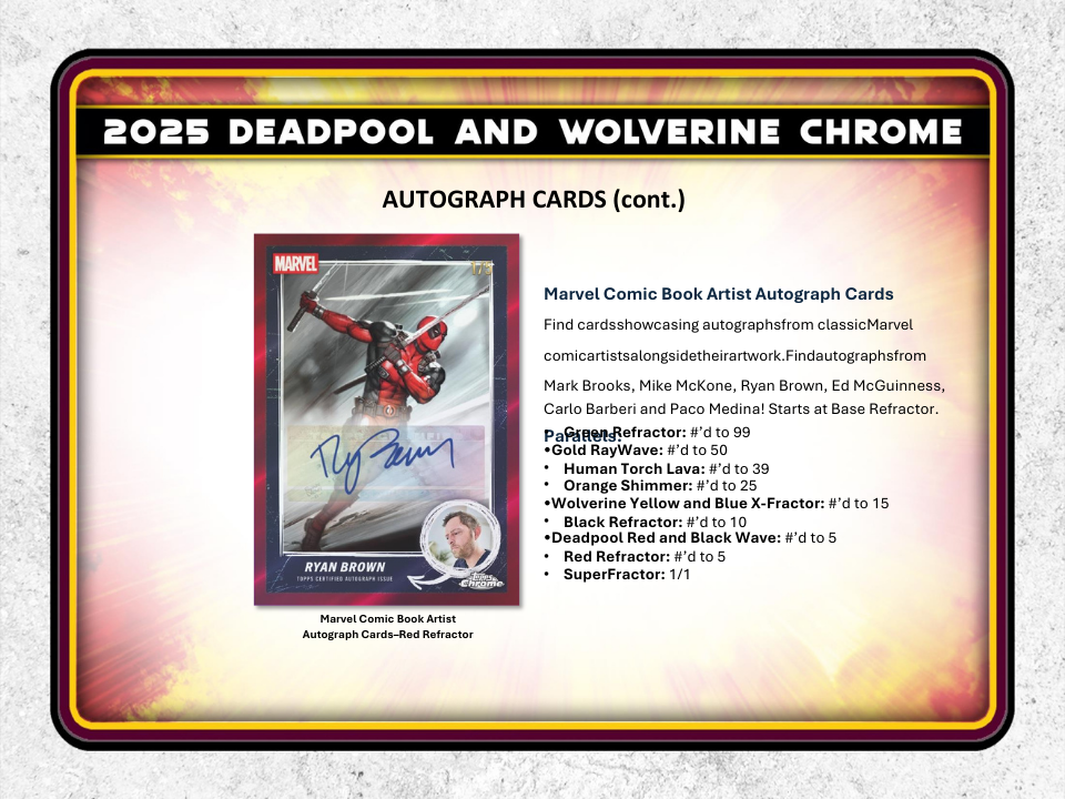2025 Topps Chrome Deadpool Value Box