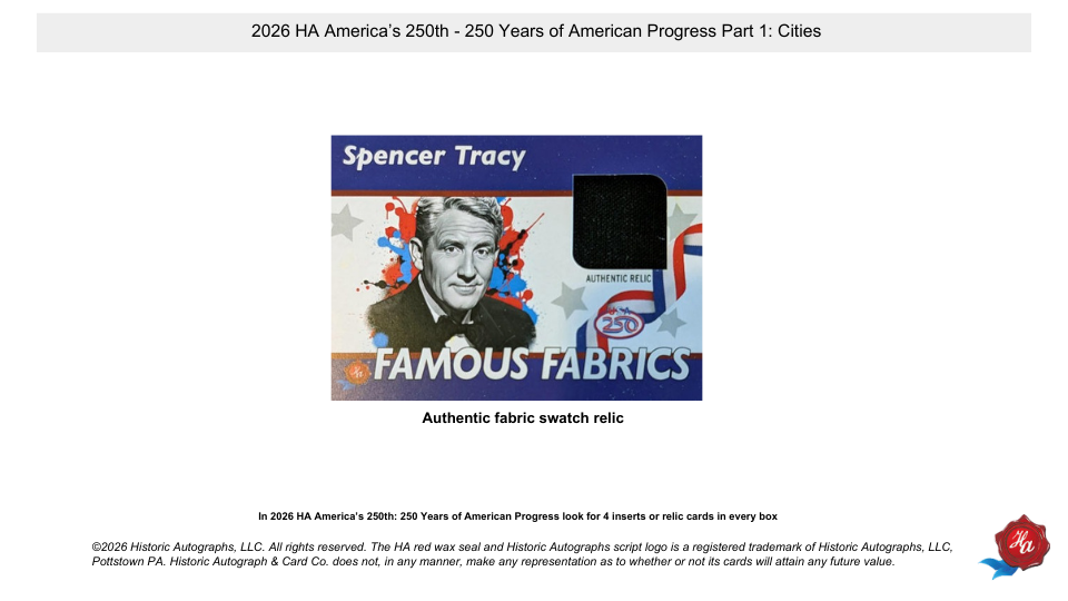 2026 Historic Autograph America's 250th Part 1