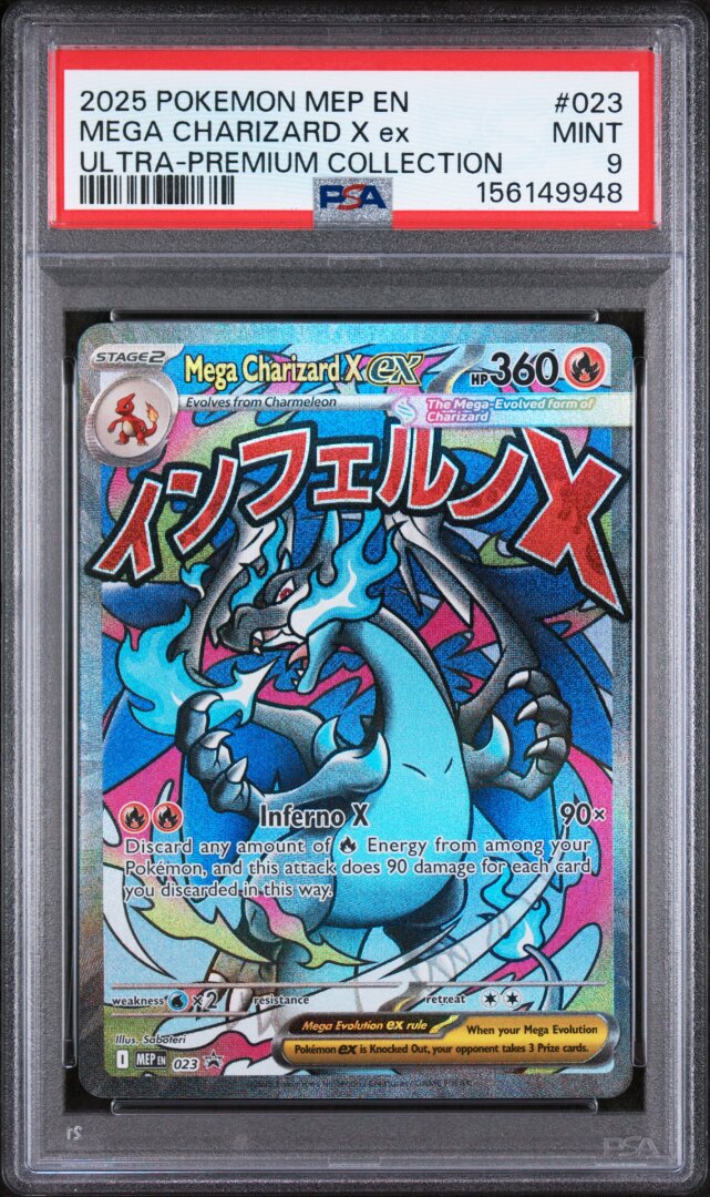 2025 Pokemon Mega Charizard X Ex Ultra-premium Collection PSA 9 #023