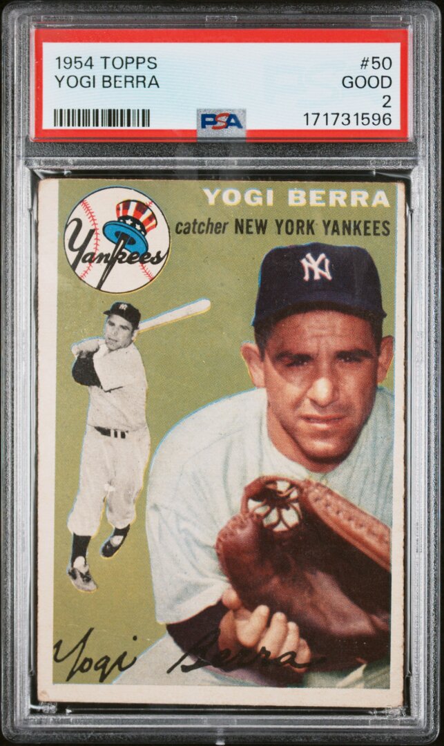 1954 Topps #50 Yogi Berra PSA 2
