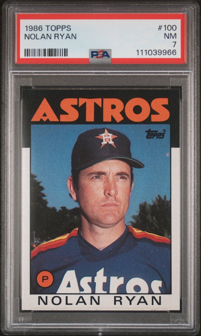 1986 Topps Nolan Ryan PSA 7 #100