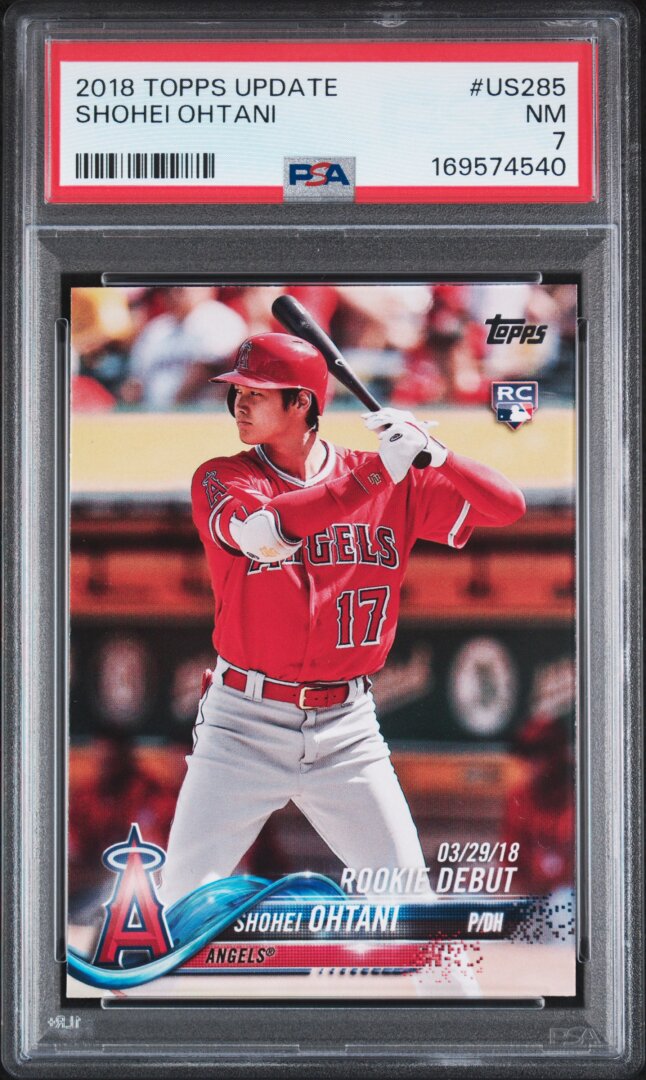 2018 Topps Update Shohei Ohtani RC PSA 7 #US285