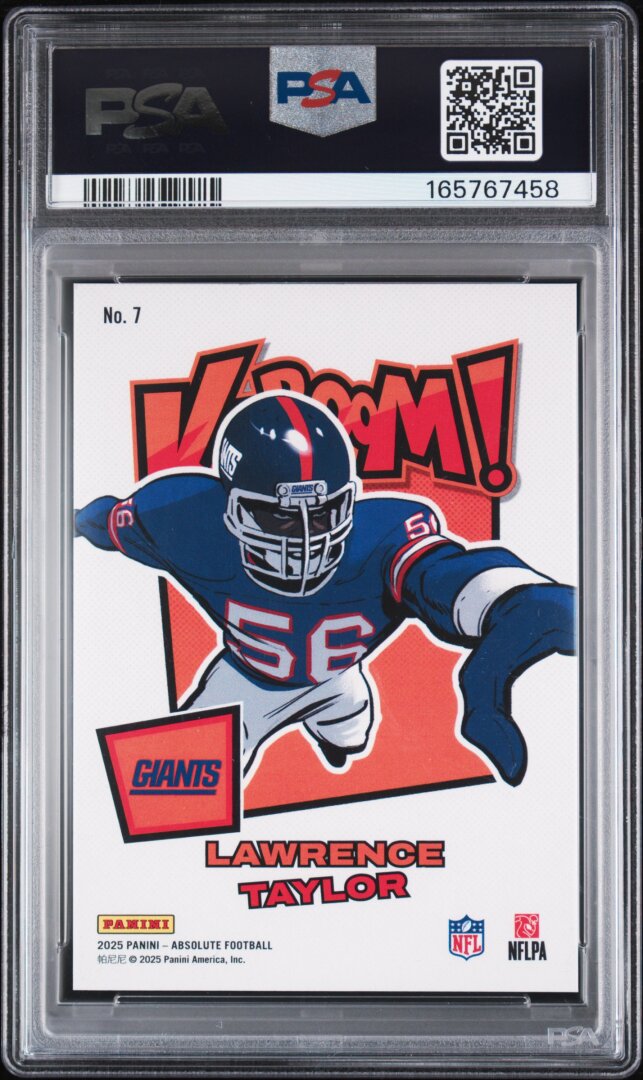 2025 Panini Absolute Kaboom! Horizontal Lawrence Taylor #7 PSA 8