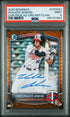 2025 Bowman Chrome Prospect Autographs Cpawj Walker Jenkins Orange Reptilian PSA 9