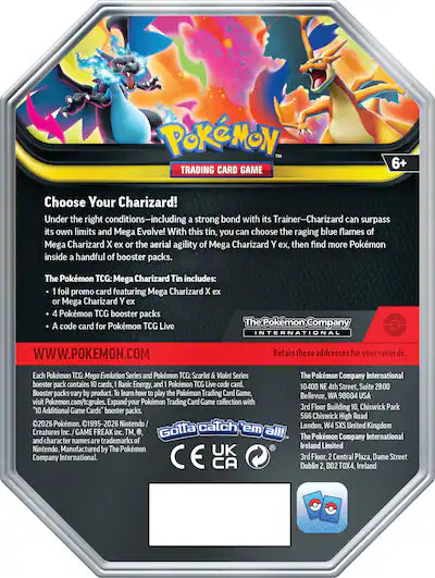 Pokemon Mega Charizard Tin