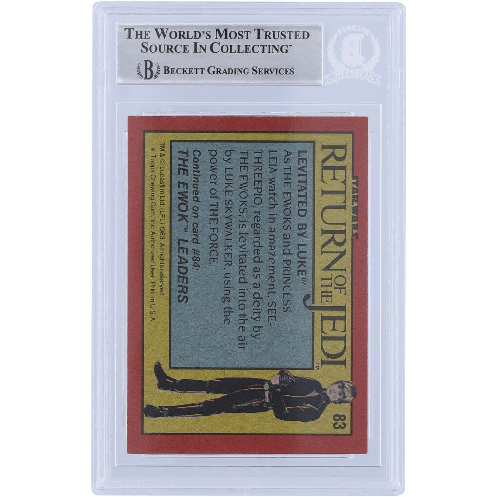 1983 Topps Star Wars Anthony Daniels Autograph Return of the Jedi C-3PO #83 BGS Authentic