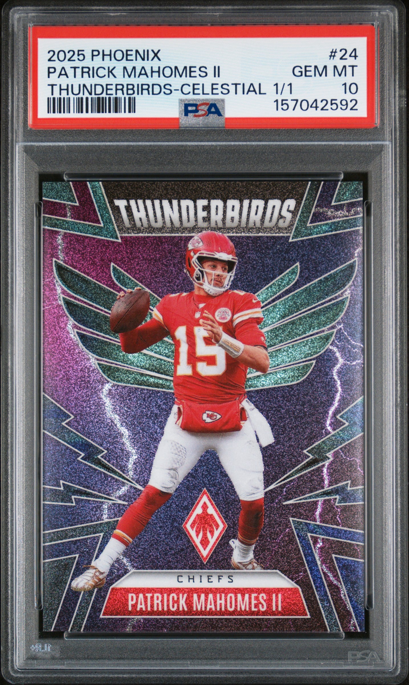 2025 Panini Phoenix Patrick Mahomes Thunderbirds CELESTIAL 1/1