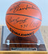Wilt Chamberlain / Bill Russell Autographed Spalding "Legendary Rivals"  /1000 Basketball - Mounted Memories COA