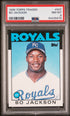 1986 TOPPS TRADED 50T BO JACKSON PSA 8 - front