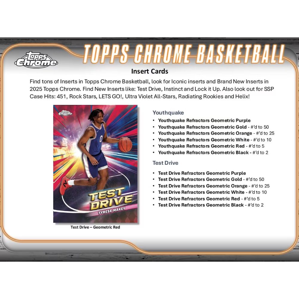 2024-25 Topps Chrome NBA Breaker Delight Box