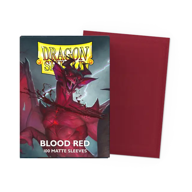 Dragon Shield Sleeves - Matte Blood Red