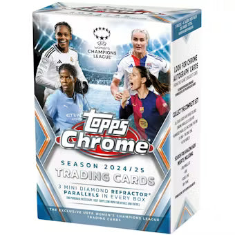2024-25 Topps Chrome UEFA Women's Champions League Soccer Blaster Box