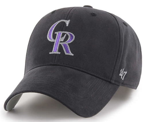 Colorado Rockies Black Basic 47 MVP Baseball Hat - Youth