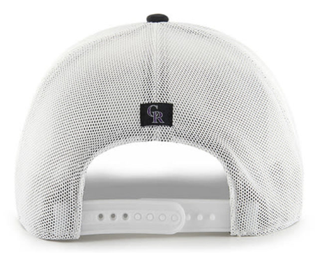 Colorado Rockies Black Burgess 47 Trucker Hat
