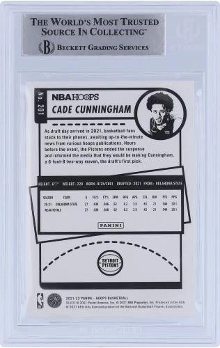 2021-22 Panini NBA Hoops Cade Cunningham 