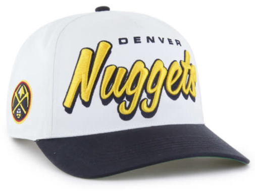 Denver Nuggets White Drop Shadow 47 Hitch Hat
