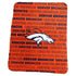 Denver Broncos Carrot Classic Fleece Throw Blanket