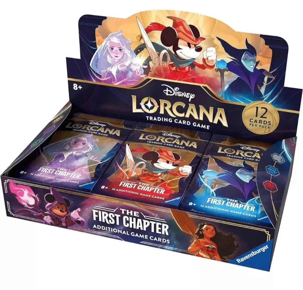 Disney Lorcana The First Chapter Booster Box Sealed Case (4x Boxes)