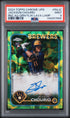 2024 TOPPS CHROME UPDATE CHROME ROOKIE AUTOGRAPHS RAJC JACKSON CHOURIO GREEN/YELLOW LAVA LAMP PSA 9 - front