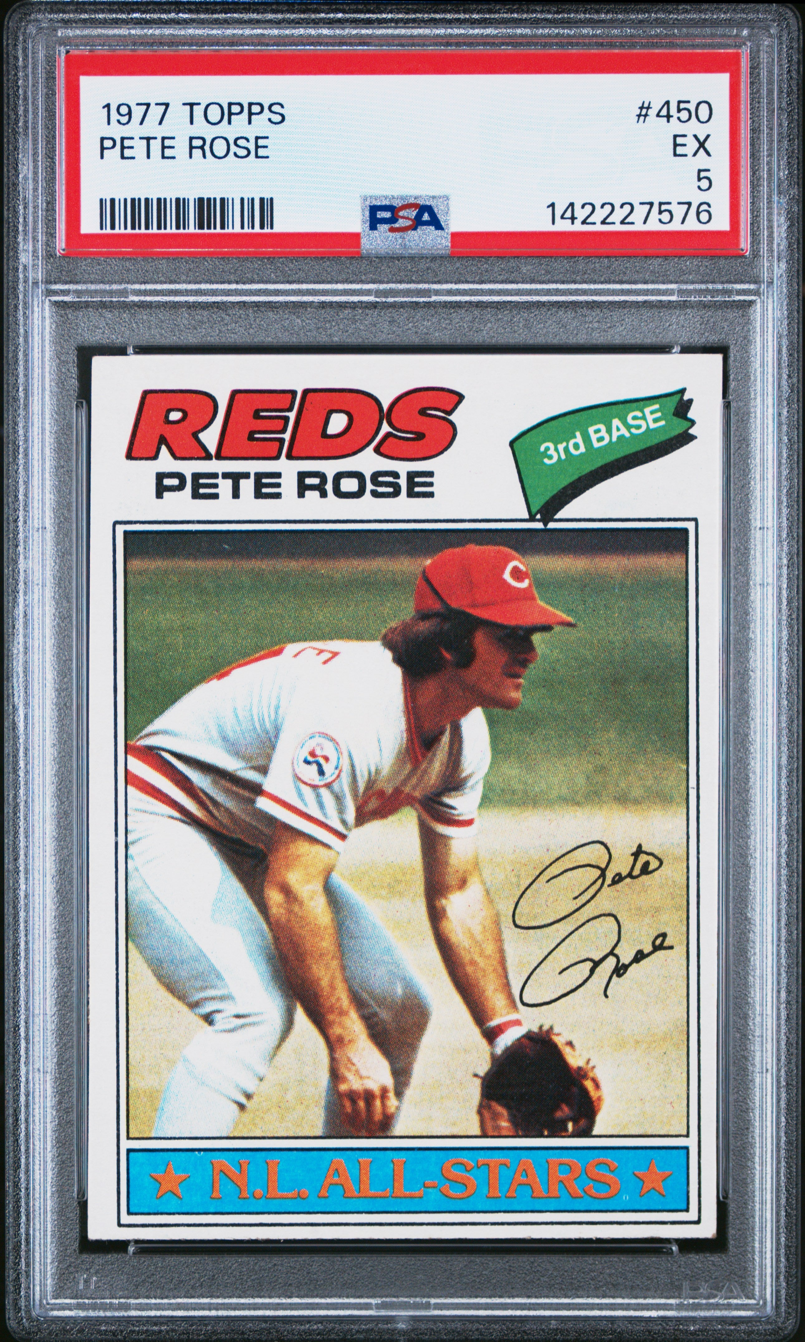 1977 Topps 450 Pete Rose  PSA 5