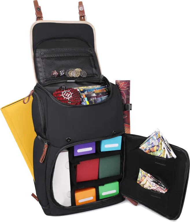 ENHANCE Gaming Trading Card Storage Backpack Black